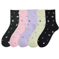 Cotton Women Sport Socks thermal & breathable printed PC