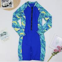 Polyamide & Spandex & Polyester One-piece Swimsuit & sun protection & padded printed PC