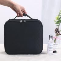 PU Leather & Oxford & Nylon Cosmetic Bag sewing thread & waterproof Solid PC
