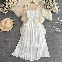 Polyester Waist-controlled Slip Dress slimming Solid PC