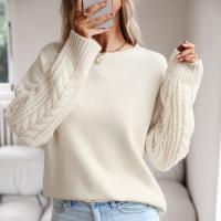 Acrylic Women Sweater slimming knitted Solid PC