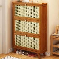 Moso Bamboo Shoes Rack Organizer dustproof  Solid PC