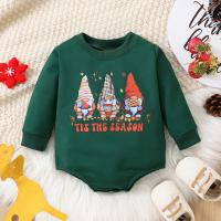Cotton Baby Jumpsuit printed Cartoon green PC