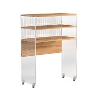 Acrylic & Solid Wood Shelf for storage & durable PC