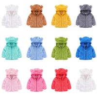 Polyester zipper & Slim & With Siamese Cap Children Coat patchwork Solid PC