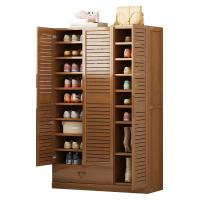 MDF Board & Moso Bamboo Multilayer & easy cleaning Shoes Rack Organizer dustproof & breathable brown PC