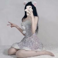 Polyester Sexy Bunny Costume backless & off shoulder Others PC