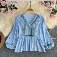 Polyester Women Long Sleeve Blouses loose : PC