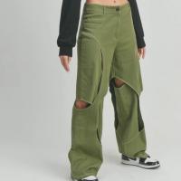 Polyester Women Long Trousers & loose & hollow PC