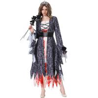 Polyester Women Vampire Costume Halloween Design hair accessories & skirt & belt printed PC