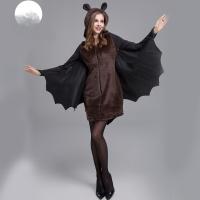 Polyester Women Bat Costume Halloween Design black PC