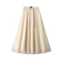 Polyester Slim Maxi Skirt patchwork Others : PC