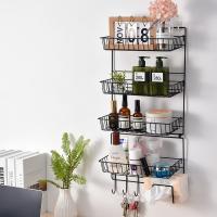 Iron Shelf for home decoration & for storage printed black PC