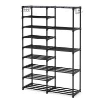 Iron Multilayer Shoes Rack Organizer for storage black PC