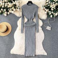 Polyester Slim Sexy Package Hip Dresses slimming & thermal & skinny style Solid : PC