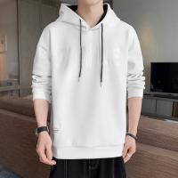 Polyester With Siamese Cap Men Sweatshirts slimming & loose Solid PC