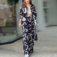 Polyester Women Casual Set & two piece printed Set