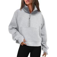 Polyester Women Sweatshirts & with pocket Solid PC