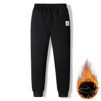 Polyester Men Casual Pants & thick fleece & thermal PC