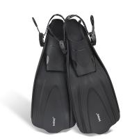 Thermo Plastic Rubber Swimming Fins & adjustable Solid black PC