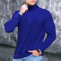 Polyester windproof Men Sweater thicken & thermal Solid PC