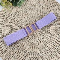 PP Straw & Zinc Alloy Waist Band flexible weave Solid PC