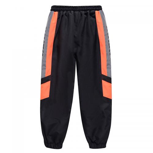Polyester Children Sports Pants & thermal & unisex printed letter PC
