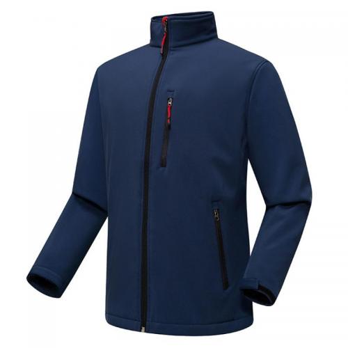 Polyester windproof Men Coat & thermal Solid PC