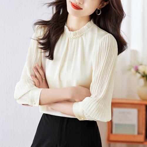 Polyester Women Long Sleeve Shirt & breathable PC