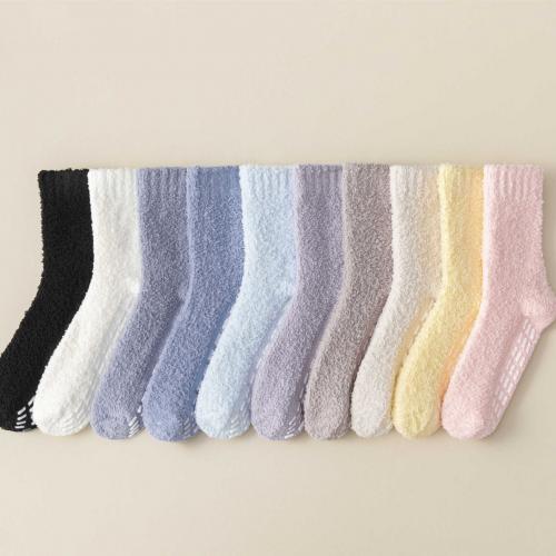 Polyester Short Tube Socks thicken & anti-skidding & thermal : Pair