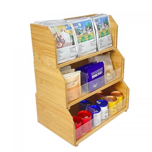 Moso Bamboo Multilayer Storage Rack for storage PC