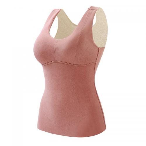 Polyester Tank Top & thermal & padded Solid PC