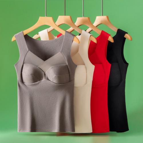 Cotton Tank Top & thermal & padded Solid PC
