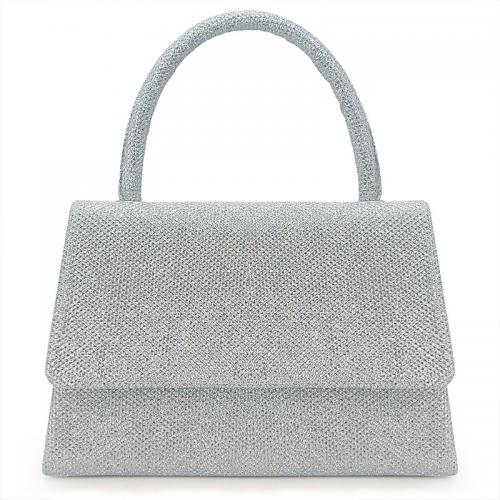 PU Leather Easy Matching Clutch Bag Solid silver PC