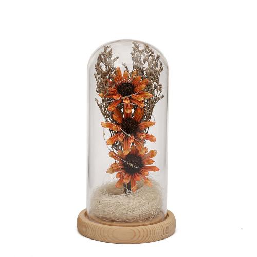 Dried Flower & Acrylic & Wood Preserved Flower Decoration lighting & for gift giving floral PC