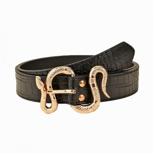 PU Leather & Zinc Alloy Easy Matching Fashion Belt slimming Solid PC