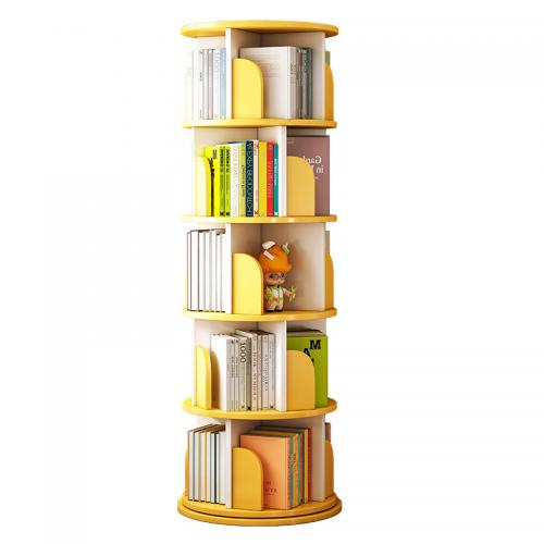 Medium Density Fiberboard Bookshelf for storage & rotatable PC