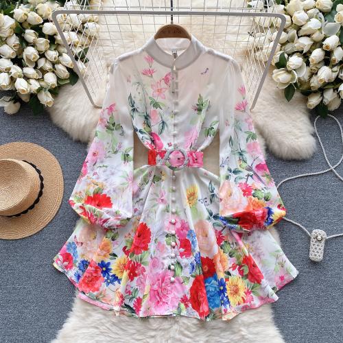 Polyester Waist-controlled One-piece Dress slimming PC