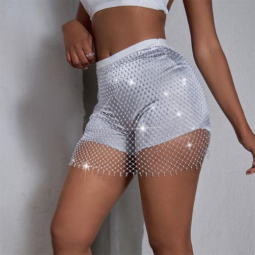 Polyester Slim Skirt see through look iron-on PC