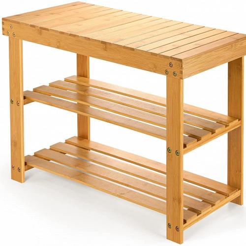 Bamboo Multifunction Shoes Rack Organizer durable PC