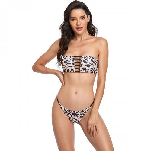 Polyester Tankinis Set slimming & backless & two piece printed Set