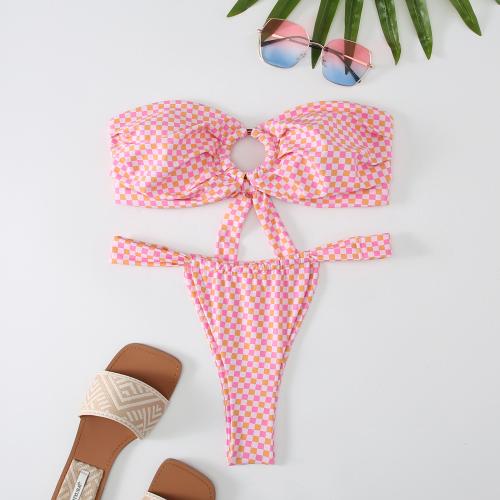 Polyester Bikini slimming & two piece printed Set