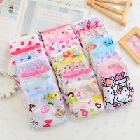 Baumwolle Baby Girl Unterwäsche, Gedruckt, gemischtes Muster, gemischte Farben, 12Pcs/Viel,  Viel