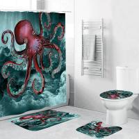 Polyester dampproof & Waterproof Shower Curtain printed PC