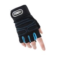 Mikrofaser Leder & Polyester Halber Finger handschuh, Patchwork, mehr Farben zur Auswahl,  Paar