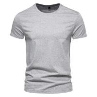 Polyester Plus Size Men Short Sleeve T-Shirt Solid PC