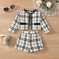 Polyester Girl Clothes Set & two piece Pants & top Set