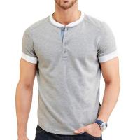 Cotton Slim Men Short Sleeve T-Shirt Solid PC