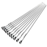 430 Stainless Steel Barbecue Fork ten piece Solid original color Set