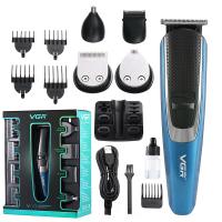 Stainless Steel Multifunction Electric Hair Clipper with USB interface & Rechargeable blue PC